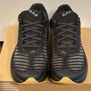 New and unworn R.A.D. R-1 shoes in black, size US 8
